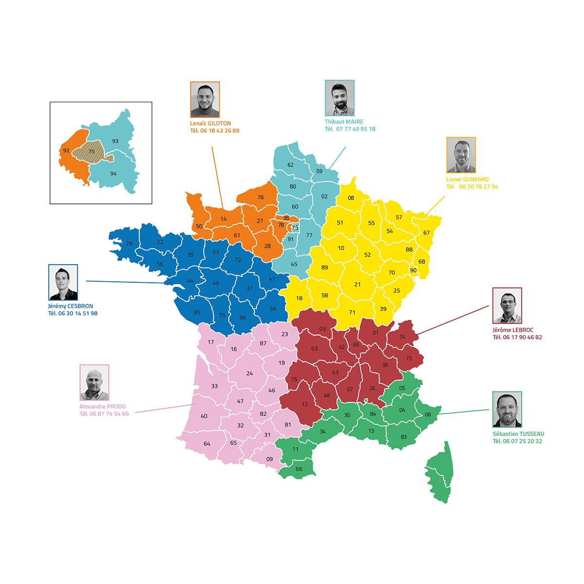 Carte de France Prescripteurs Genatis 1