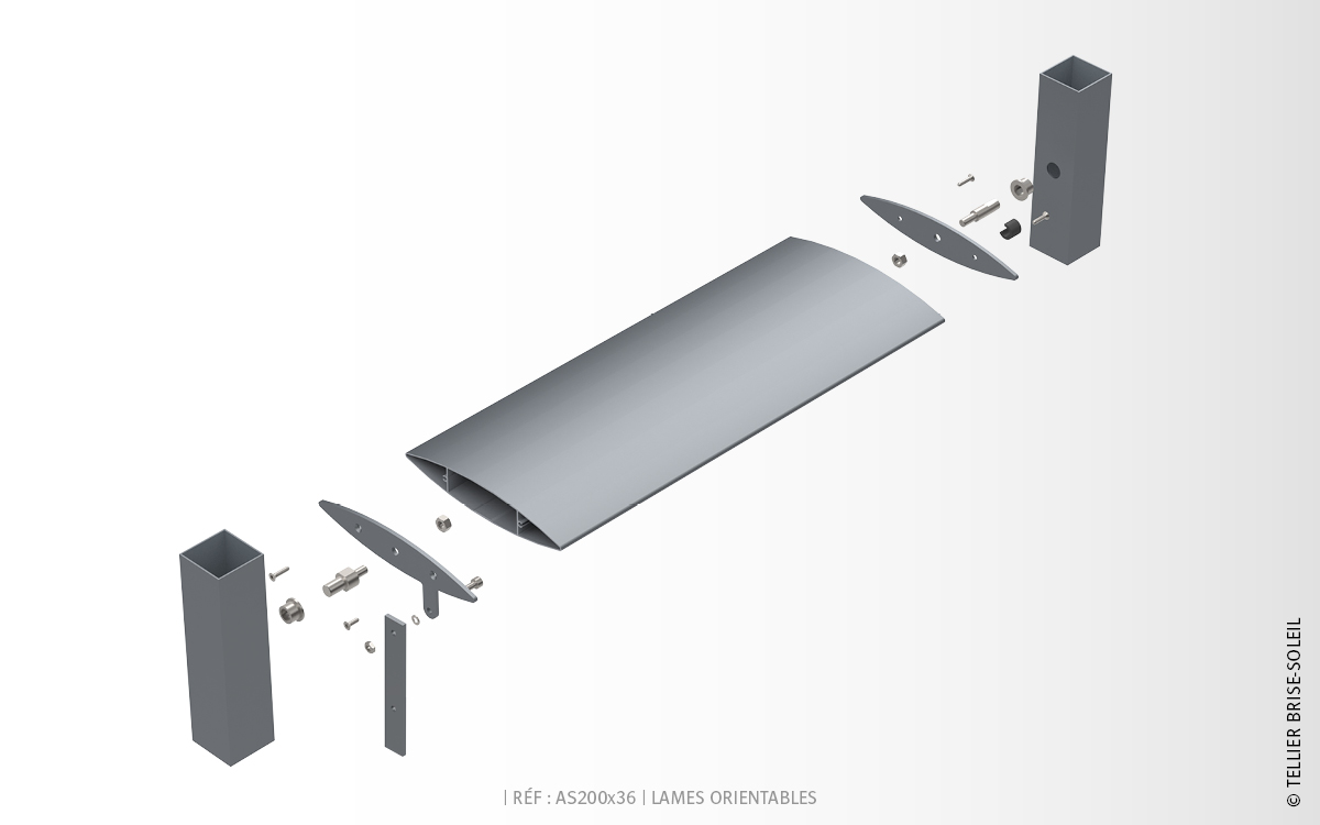 brise_soleil_orientable_ref_AS200x36_éclaté