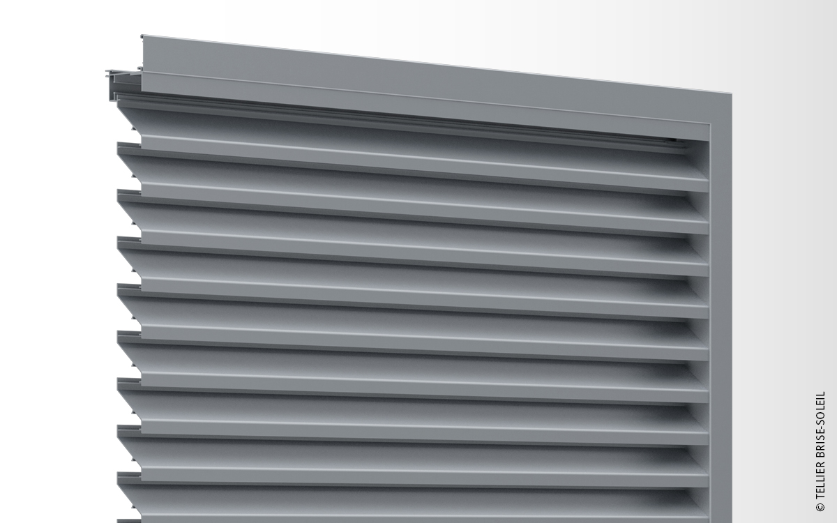 Grille de ventilation aluminium à chevrons - VIB - grilles de ventilation